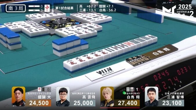 両面待ち、どっちでも一盃口なレアなアガリ