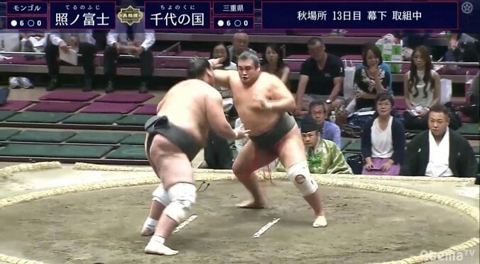 まるで中入り後　元大関・照ノ富士 対 元前頭筆頭・千代の国　幕下優勝かけたド迫力の突っ張り合い 1枚目