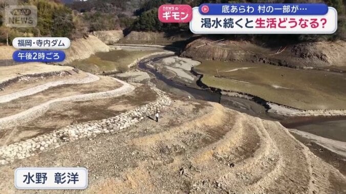 本来なら水の中の場所