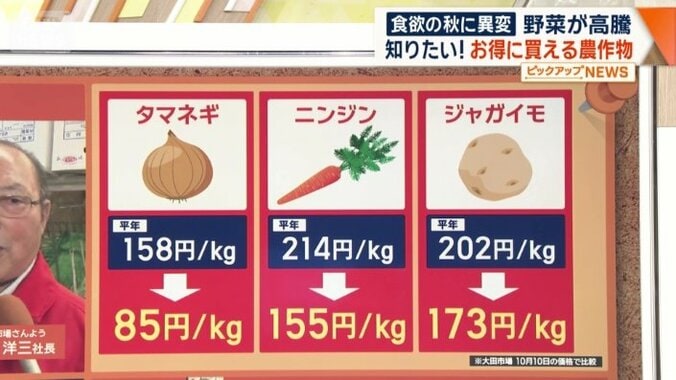 お得に買える野菜