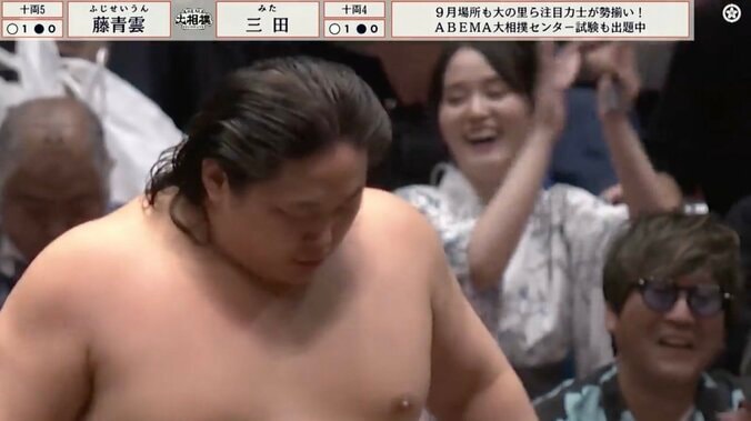 【写真・画像】豪快な“お尻ペンペン”炸裂！オールバック人気力士、相手を仕留める瞬間に「信じられない！」「アンビリーバボー！」ファン沸騰　1枚目