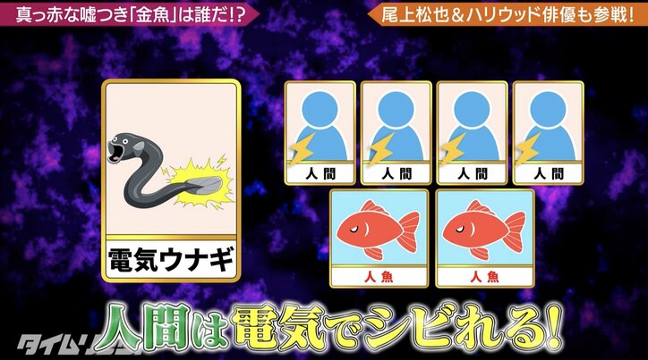 人間になりすます “人食い魚”を見つけろ！極楽とんぼ、尾上松也らが「人魚」で対戦『極楽とんぼのタイムリミット』#22