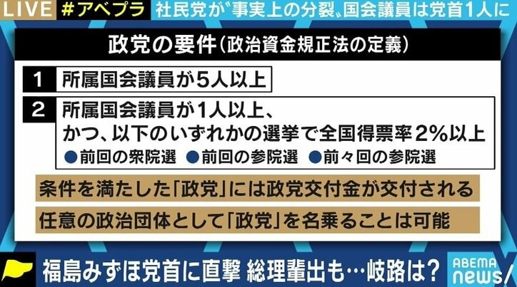 「最近のリベラル政党はTwitterの見過ぎ」社民党・福島党首の“反省の弁”と“展望”にノンフィクションライター・石戸諭氏が苦言