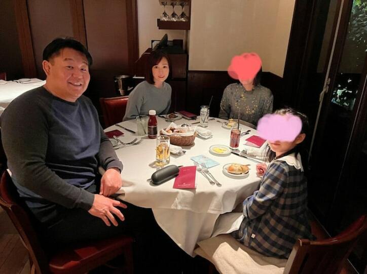  花田虎上、家族で娘の誕生日を祝福「ステーキがプレゼントです」 