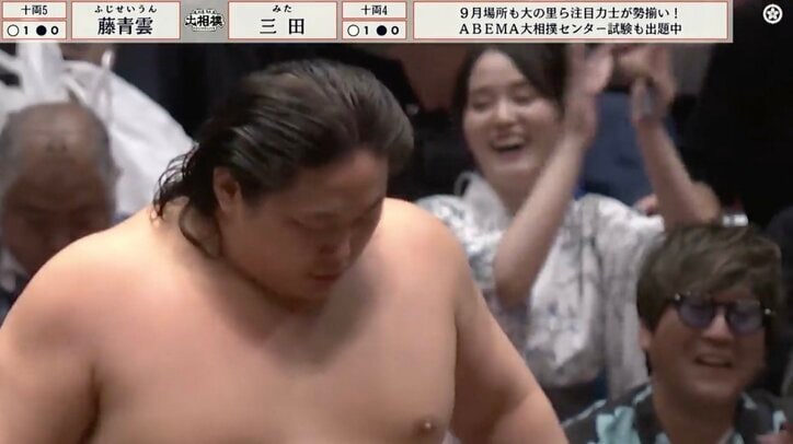 【写真・画像】豪快な“お尻ペンペン”炸裂！オールバック人気力士、相手を仕留める瞬間に「信じられない！」「アンビリーバボー！」ファン沸騰　1枚目
