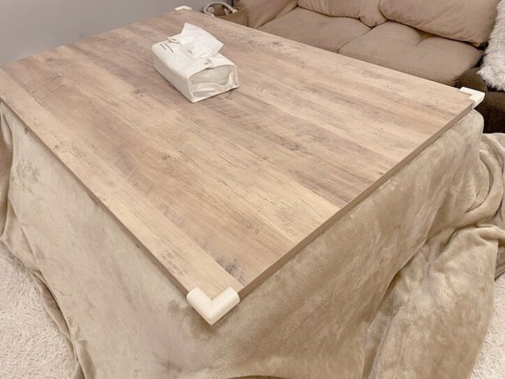 辻希美『ニトリ』で購入した新しい家具を紹介「角防止を付けました」