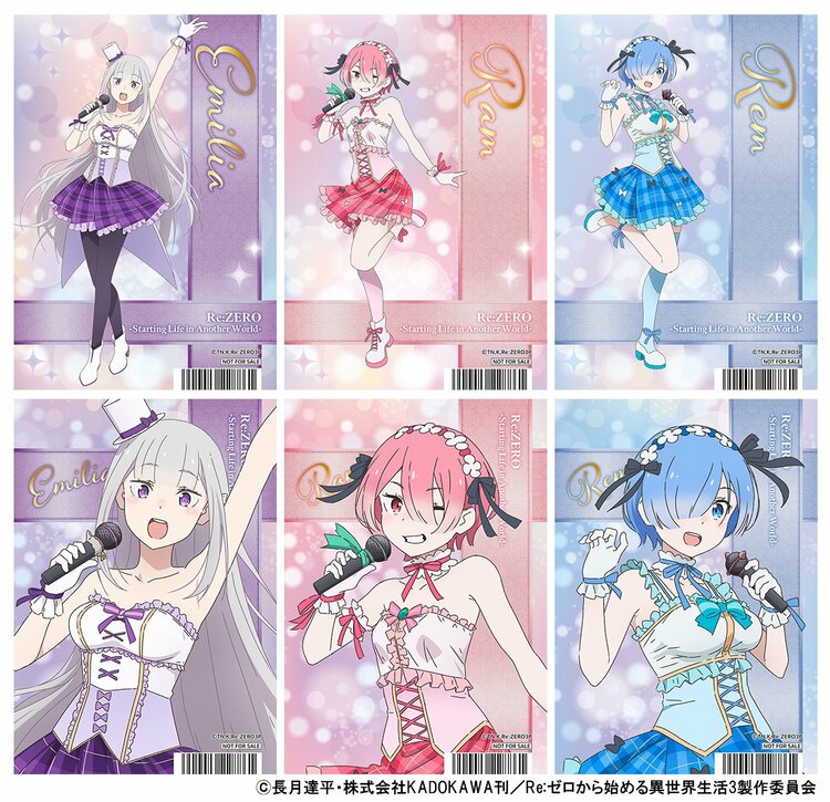 写真・画像】特典にはアイドル衣装のエミリア、レム、ラムが