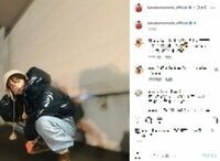 ももクロ・百田夏菜子、ニット帽を被った冬ファッションを披露 「どの季節も世界で一番可愛い」「すきーー」称賛の声