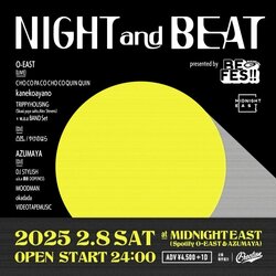 ビームスが主催する『NIGHT and BEAT』に DJ STYLISH a.k.a 鎮座DOPENESS 、凸凹。 、やけのはら 、MOODMAN の出演が決定！