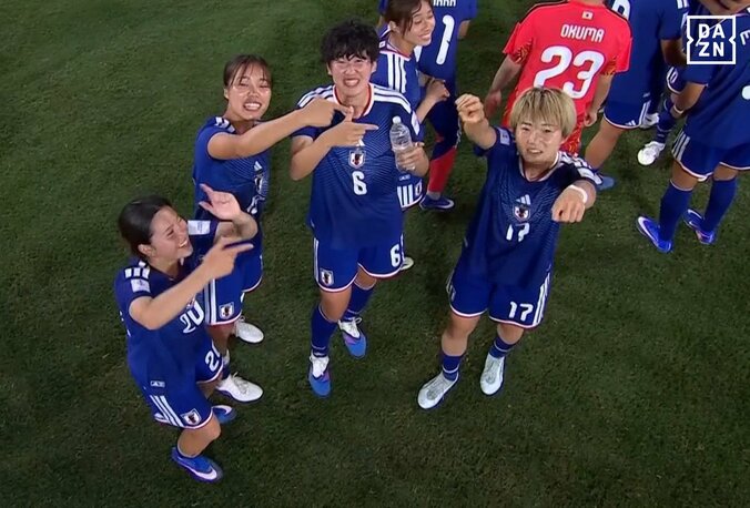 なでしこ若手4人衆が「アニメのキャラみたい」「かわいい」浜野、谷川、松窪、古賀の“わちゃわちゃ歓喜”が脚光「みんなお茶目」【女子アジア杯】 3枚目