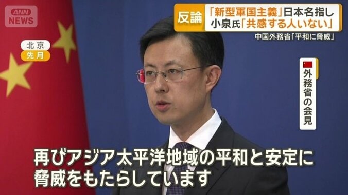 中国外務省の会見（先月）