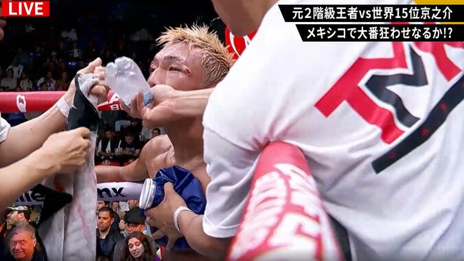 左目尻はパックリ