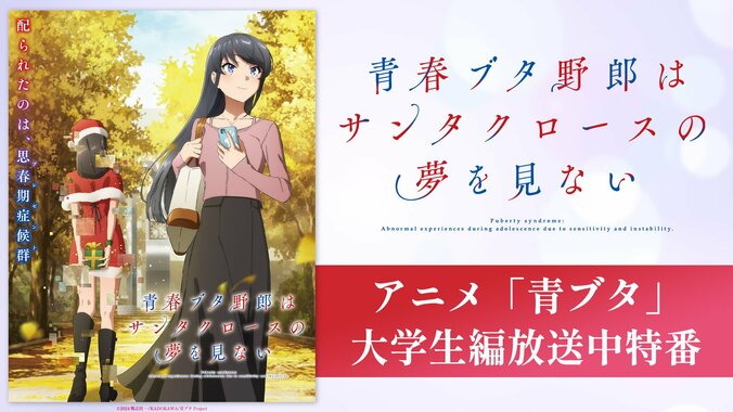 【写真・画像】石川界人・瀬戸麻沙美・山根綺が生出演『青ブタ』最新作特番&全話一挙放送がABEMAで決定　1枚目