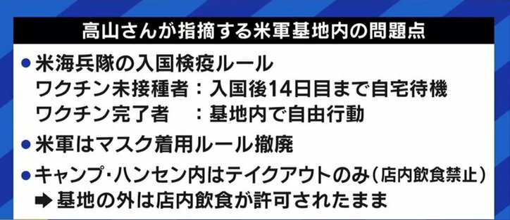 「ことさらに沖縄を恐れないでほしい」「外交ルートからもアメリカ政府に訴えを」在日米軍基地内の感染急増に県参与の高山医師