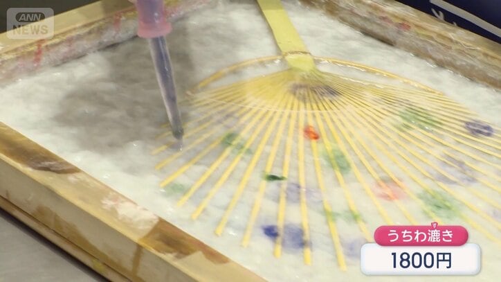 和紙の紙すき体験も