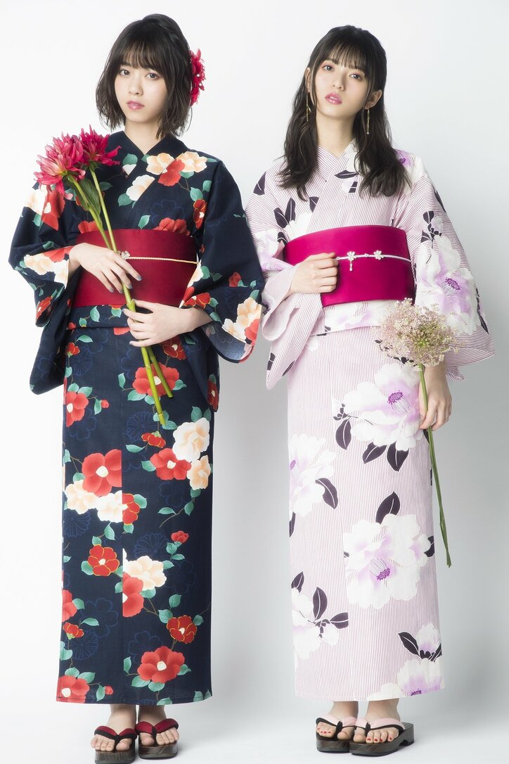 GRL夏のミューズ！ 西野七瀬＆齋藤飛鳥が艶やかな浴衣姿に