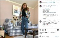 pecoの“80年代のドラマキャラ”風デニムコーデにファンから「可愛い」「何着てもお似合い」と絶賛