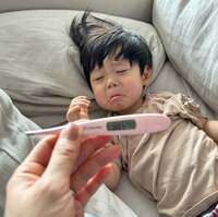 桃『たろ発熱…。思い出す子供時代。』