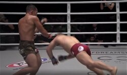 まるで「高田vs北尾」 “戦慄のハイキック”で前のめりに崩れ落ちる