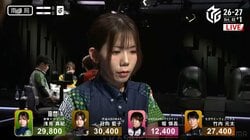 これは降参しかない！牌に愛された浅見真紀、ドラ→ドラ→カンチャン引いてリーチで一発・跳満ツモ 誰も止められないアガリに「運えぐいて」／麻雀・Mリーグ