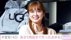 4児の母・平愛梨（40）、あさ5時起きで育児に奮闘しながら20分作ったお弁当公開