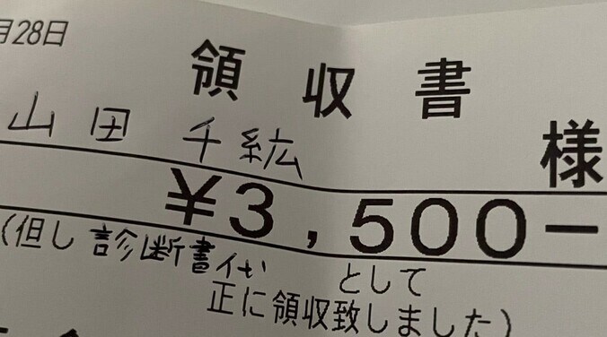 【画像】領収書の写真