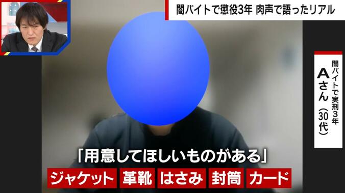 闇バイトで実刑3年 Aさん（30代）