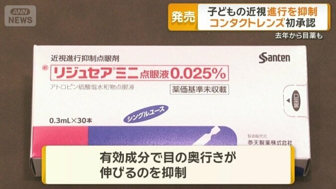 近視の進行を抑える目薬