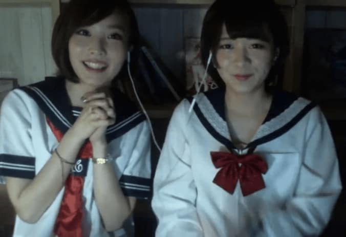 セーラー服美少女が恐怖に泣き叫ぶ！女の子の顔出しホラー実況配信まとめ 1枚目