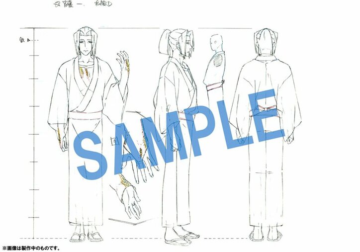 『PEACE MAKER 鐵』　新撰組三番隊隊長の斉藤一ら3人のキャラクタ―設定ラフが公開