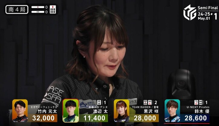 【写真・画像】お嬢はやっぱり勝利の女神!黒沢咲 “禁断の一鳴き”からファイナルの道を切り開いた大きな1勝「シビれましたね」/麻雀・Mリーグ 2枚目