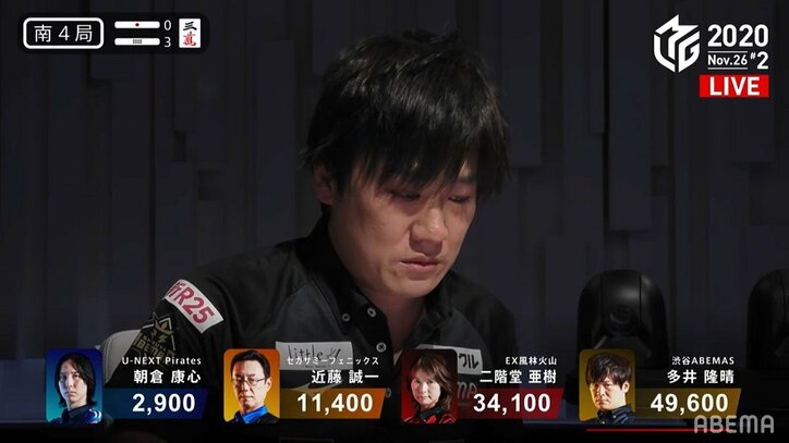 外さぬ多井の皮算用 狙ったトップでチーム首位浮上「計算通り」とニヤリ／麻雀・Mリーグ