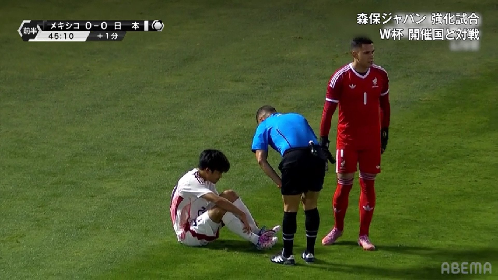 【映像】転倒に巻き込まれて足首ロックの瞬間