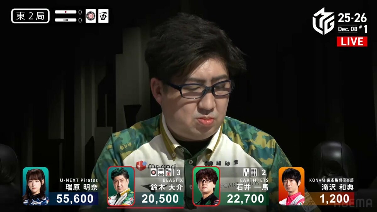 敵の“ドラカン”完全無視 ブルドーザー雀士・鈴木大介、度胸満点の