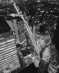 「額に入れて部屋に飾っておきたい写真です」川後陽菜、モノクロ夜景ショットを公開し絶賛の声