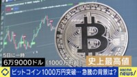 ビットコイン1000万円突破…暴落してもなぜ復活?今後は?