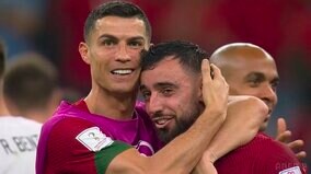 勝利が全てを水に流す 大会前に“不仲説”が囁かれたロナウドとフェルナンデス、歓喜の抱擁シーンが話題