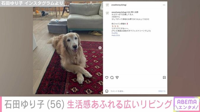 石田ゆり子 Instagramより