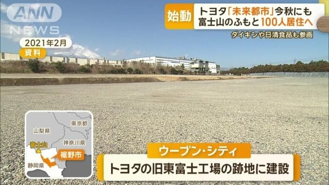 富士山の麓・静岡県裾野市に建設中