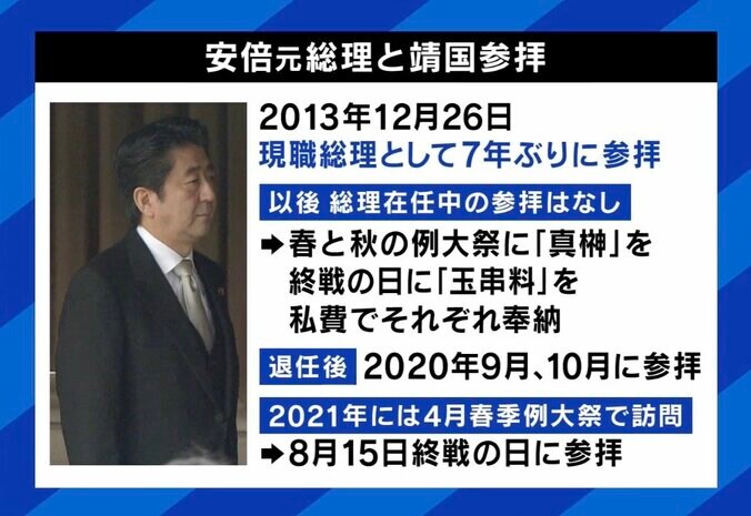 安倍元総理と靖国参拝