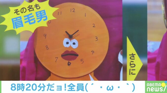 息子が作った「眉毛男」という名前の時計