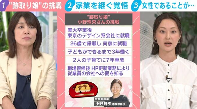 口元にきなこがついたまま進行する本間アナ