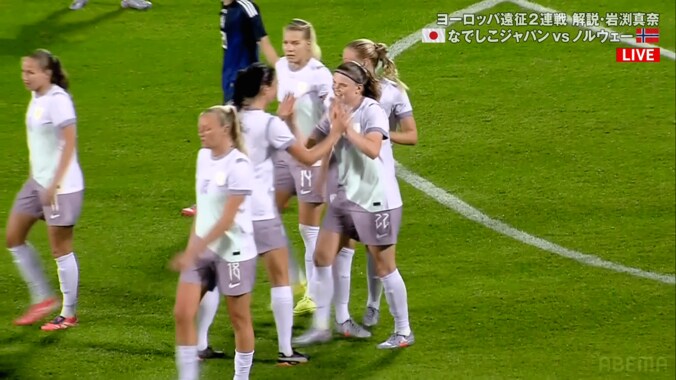 「男子かよ…」なでしこジャパンが“衝撃失点”に呆然…ノルウェー20歳FWの弾丸シュートが「これは無理ですわ」「強烈すぎる」 4枚目