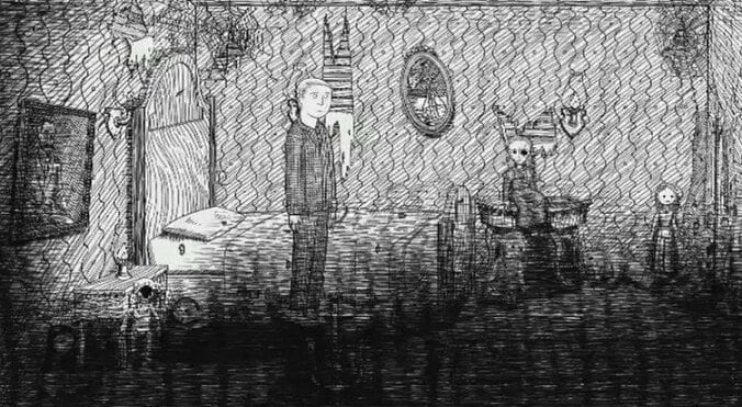 鉛筆画で紡がれる悪夢！精神病で苦しんだ実体験を基にしたダウナーなホラーゲーム 13枚目