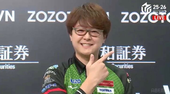 【写真・画像】石井一馬、序盤の2局連続満貫で逃げ切り個人連勝「年内にはプラスマイナス0」新チームのエースが描く逆襲のシナリオ／麻雀・Mリーグ　1枚目