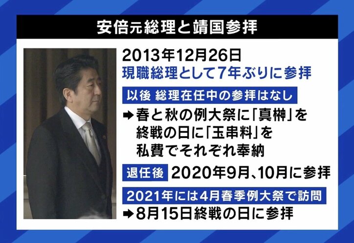 安倍元総理と靖国参拝