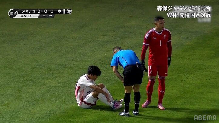 【映像】転倒に巻き込まれて足首ロックの瞬間