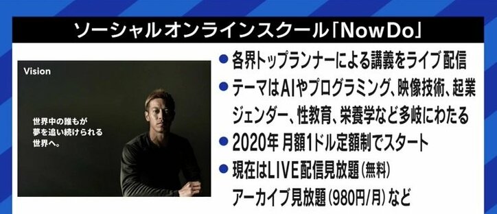 「生きていく上ではお金が必要だ。僕らはゴールから見せる」本田圭佑がオンラインスクール「NowDo」への思いを語る