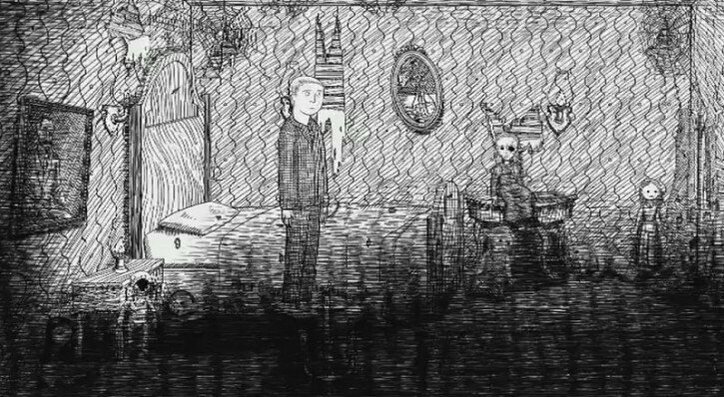 鉛筆画で紡がれる悪夢!精神病で苦しんだ実体験を基にしたダウナーなホラーゲーム