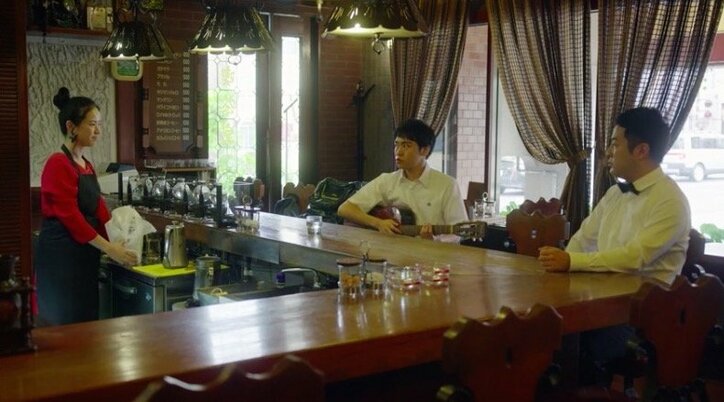 朝ドラ俳優&喫茶店マスター(和牛・水田)のかけあいに反響! 視聴者から「毎日通いたい」の声